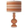 Baked Clay Bold Stripe Apothecary Table Lamp