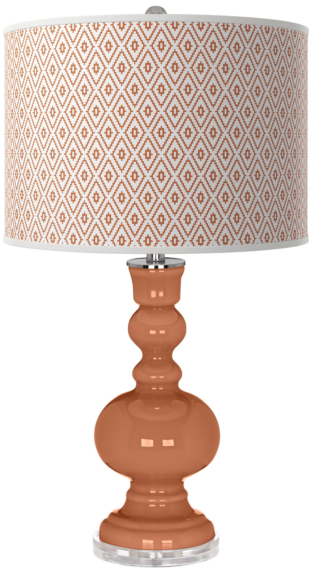 Image Baked Clay Diamonds Apothecary Table Lamp