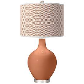 Image1 of Baked Clay Diamonds Ovo Table Lamp