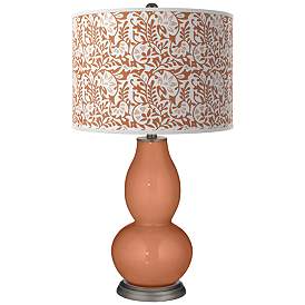 Image1 of Baked Clay Gardenia Double Gourd Table Lamp