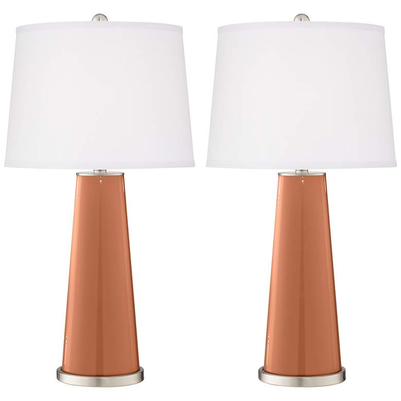 Image 2 Baked Clay Leo Table Lamp Set of 2