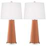 Baked Clay Leo Table Lamp Set of 2