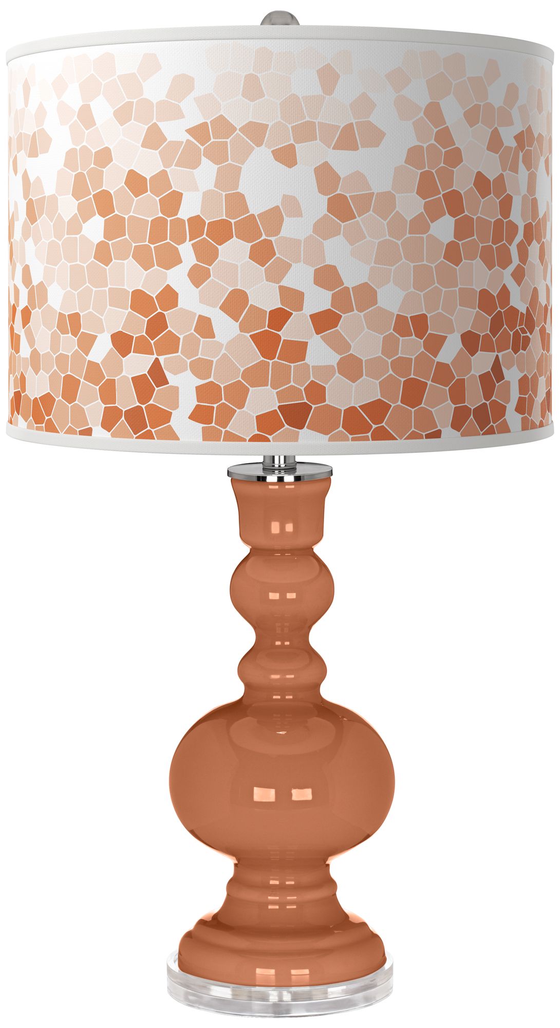 Image Baked Clay Mosaic Apothecary Table Lamp