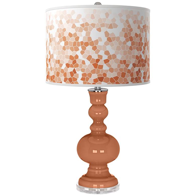 Image 1 Baked Clay Mosaic Apothecary Table Lamp