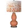 Baked Clay Mosaic Double Gourd Table Lamp