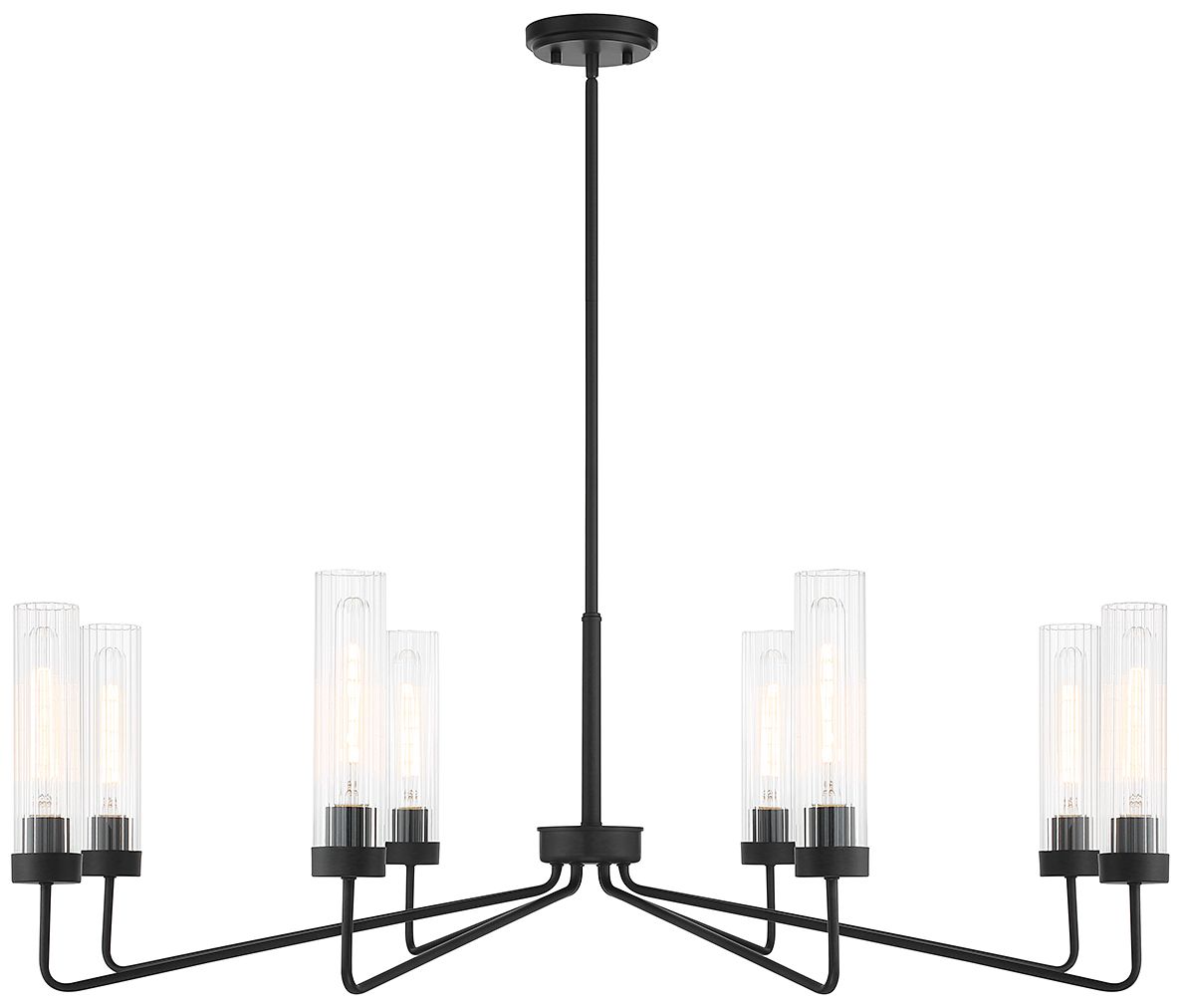 Thumbnail1 of Baker 8-Light Chandelier in Matte Black