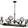 Baker Street 36"W Plated Slate Kitchen Island Light Pendant