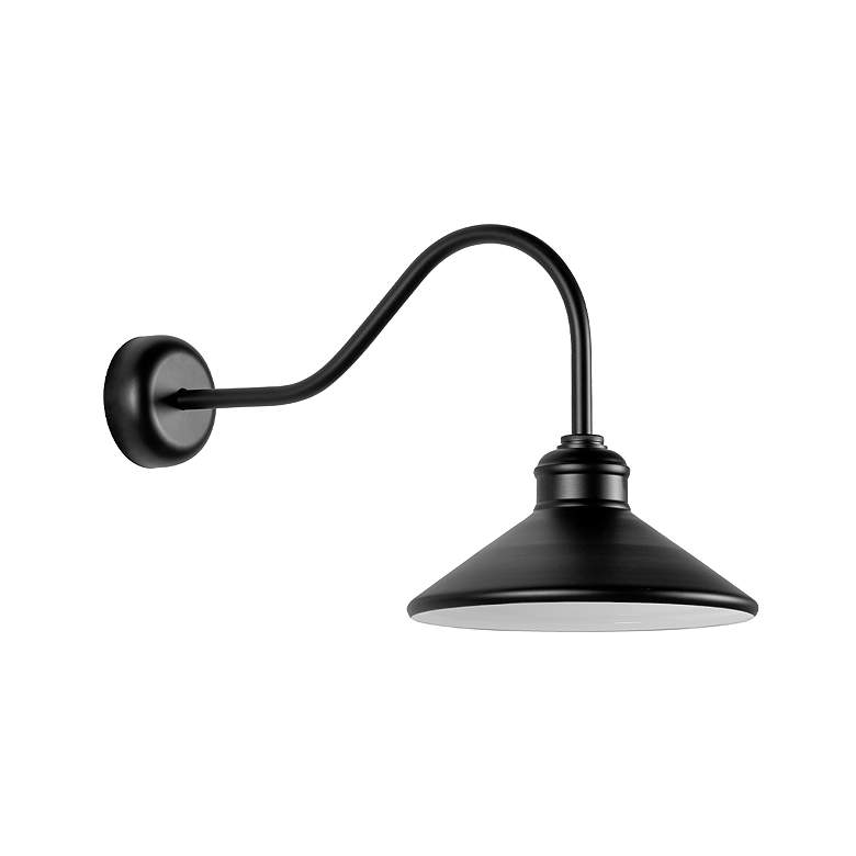 Image 2 Bakersfield 17 1/2" High Matte Black Wall Sconce