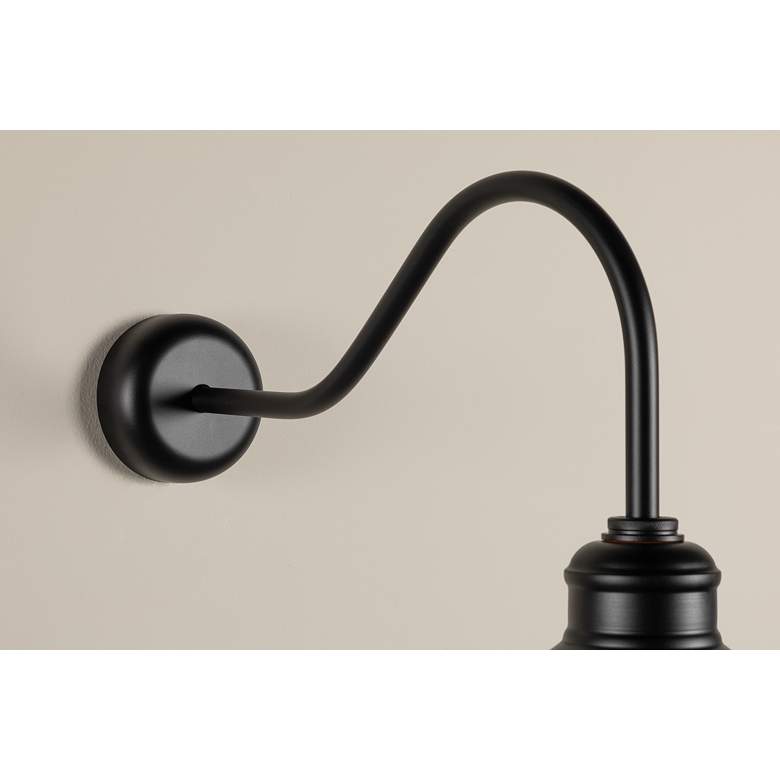 Image 4 Bakersfield 17 1/2" High Matte Black Wall Sconce more views
