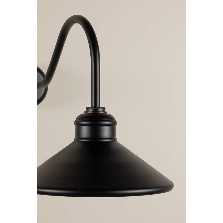 Image 5 Bakersfield 17 1/2" High Matte Black Wall Sconce more views