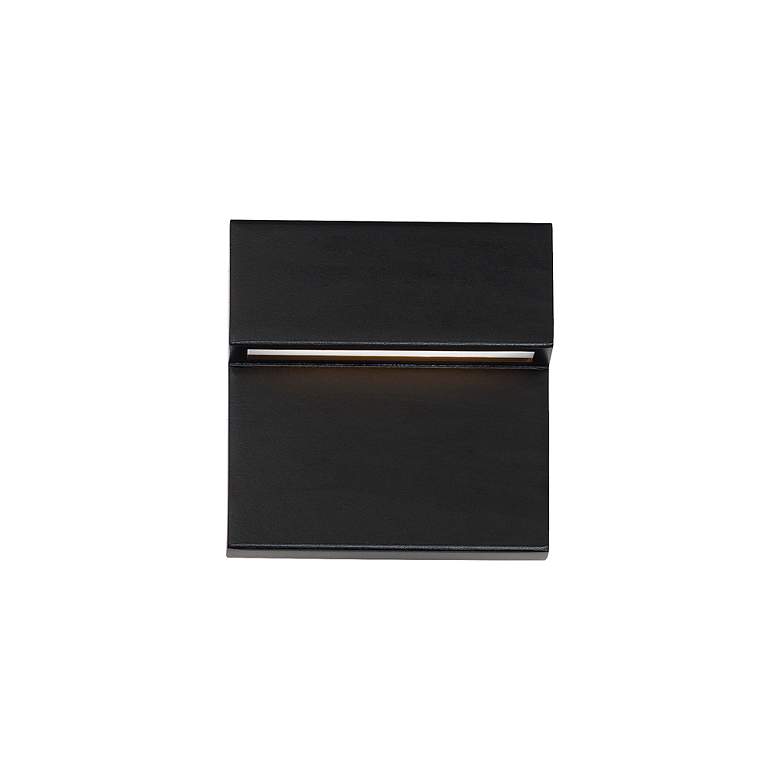 Image 2 Balance 6"H x 6"W 1-Light Outdoor Wall Light in Black more views