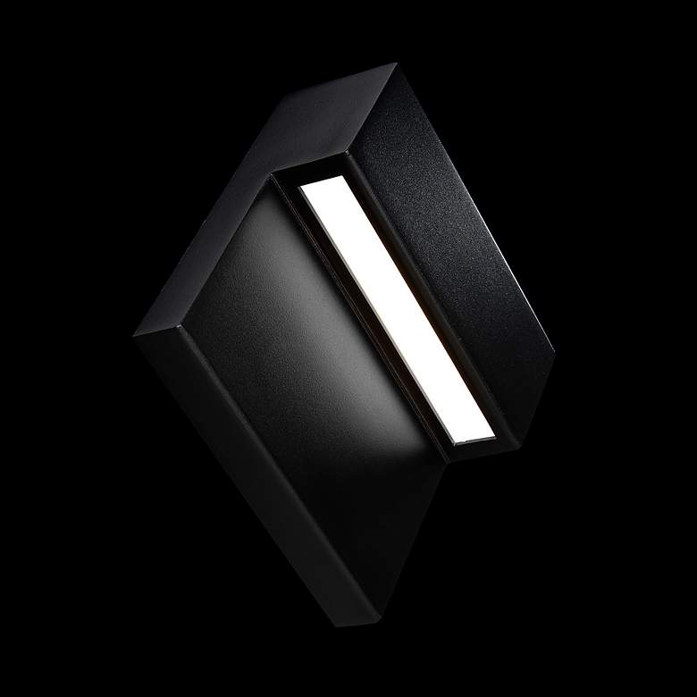 Image 5 Balance 6"H x 6"W 1-Light Outdoor Wall Light in Black more views