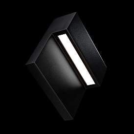 Image5 of Balance 6"H x 6"W 1-Light Outdoor Wall Light in Black more views