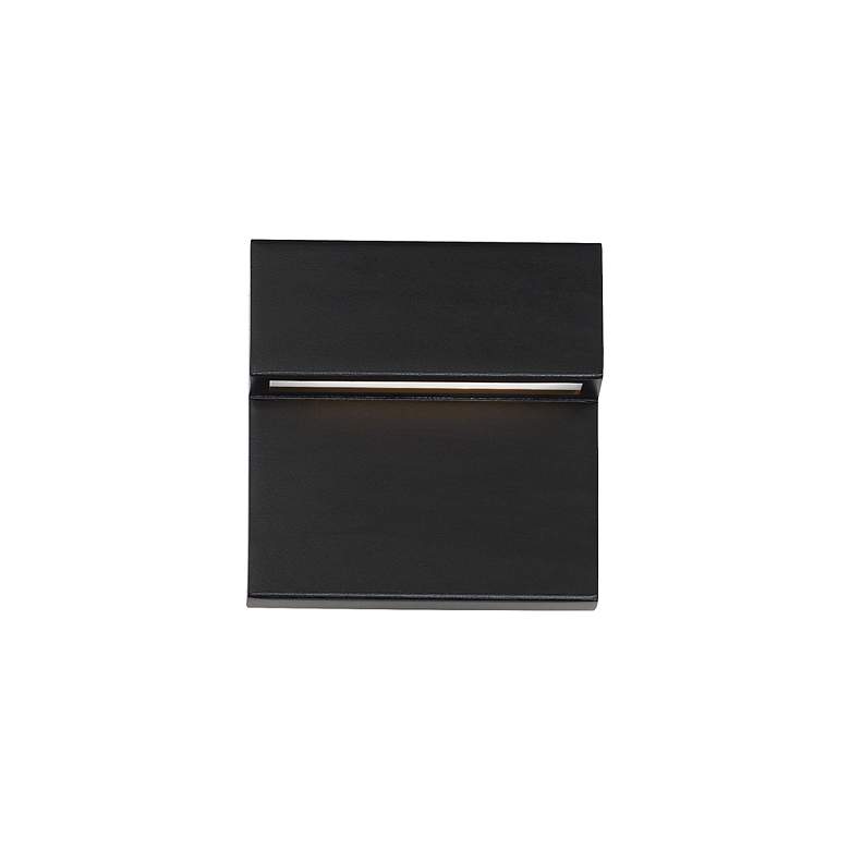 Image 2 Balance 6"H x 6"W 1-Light Outdoor Wall Light in Black more views