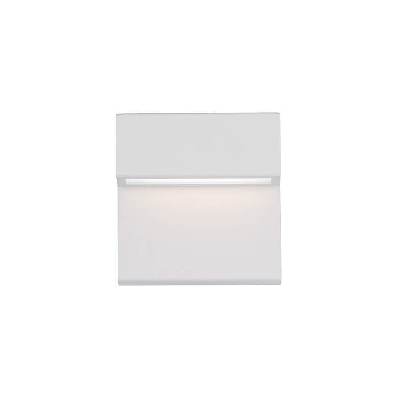 Image 2 Balance 6"H x 6"W 1-Light Outdoor Wall Light in White more views