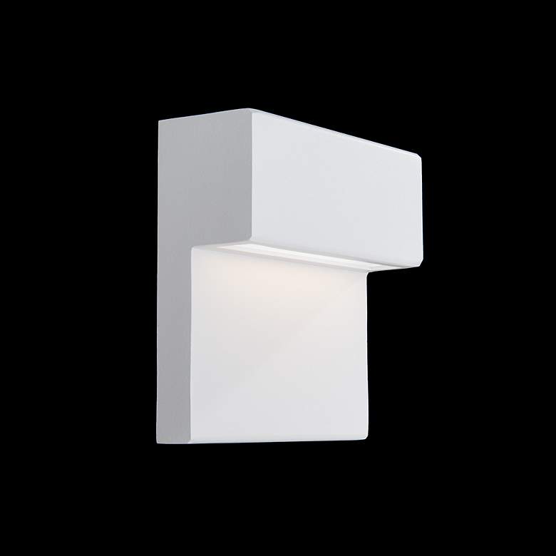 Image 5 Balance 6"H x 6"W 1-Light Outdoor Wall Light in White more views