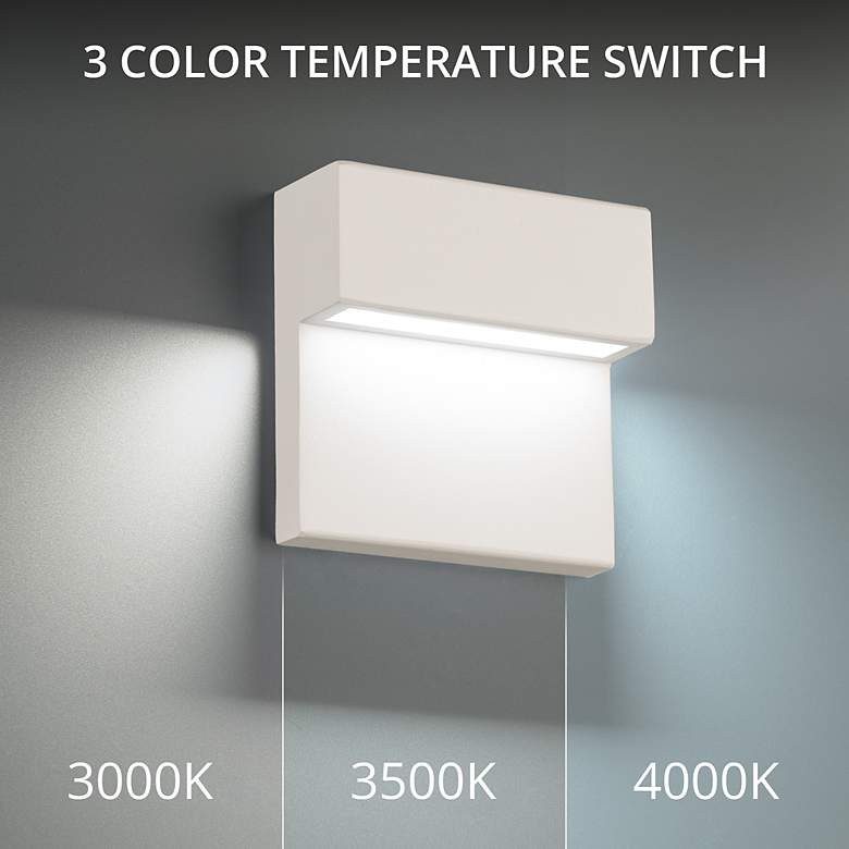 Image 6 Balance 6"H x 6"W 1-Light Outdoor Wall Light in White more views