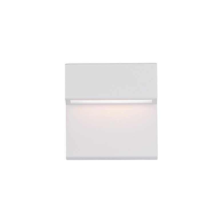 Image 2 Balance 6"H x 6"W 1-Light Outdoor Wall Light in White more views
