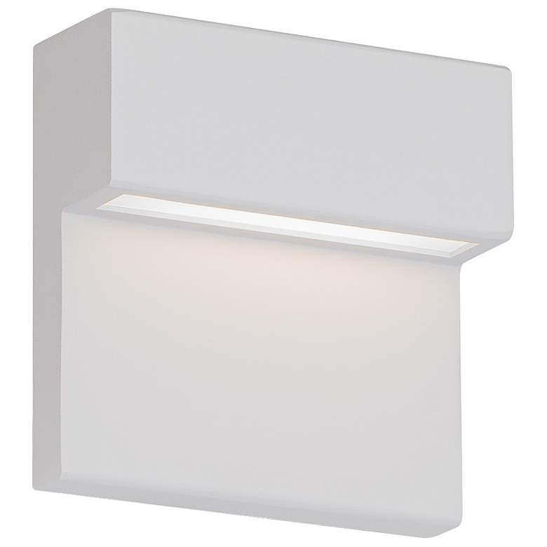 Image 1 Balance 6"H x 6"W 1-Light Outdoor Wall Light in White