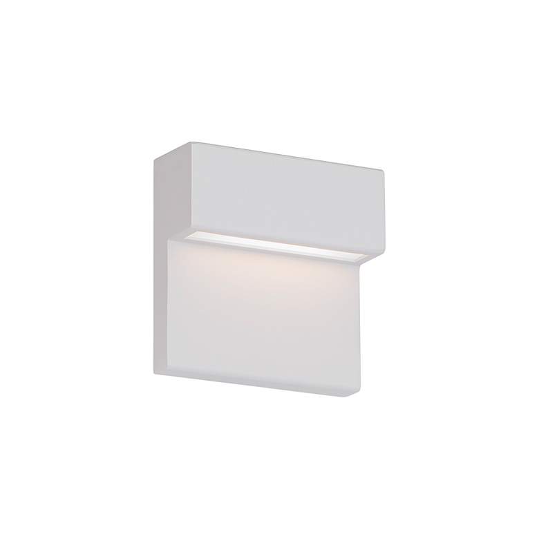 Image 1 Balance 6"H x 6"W 1-Light Outdoor Wall Light in White