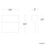 7_Balance 6"H x 6"W 1-Light Outdoor Wall Light in White more views