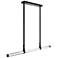 Balance Beam 2.13"H x 52.75"W 1-Light Linear Pendant in Black
