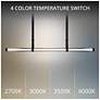 4_Balance Beam 2.13"H x 52.75"W 1-Light Linear Pendant in Black more views