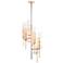Balanchine 14 1/2" Wide Amber Glass 6-Light Pendant