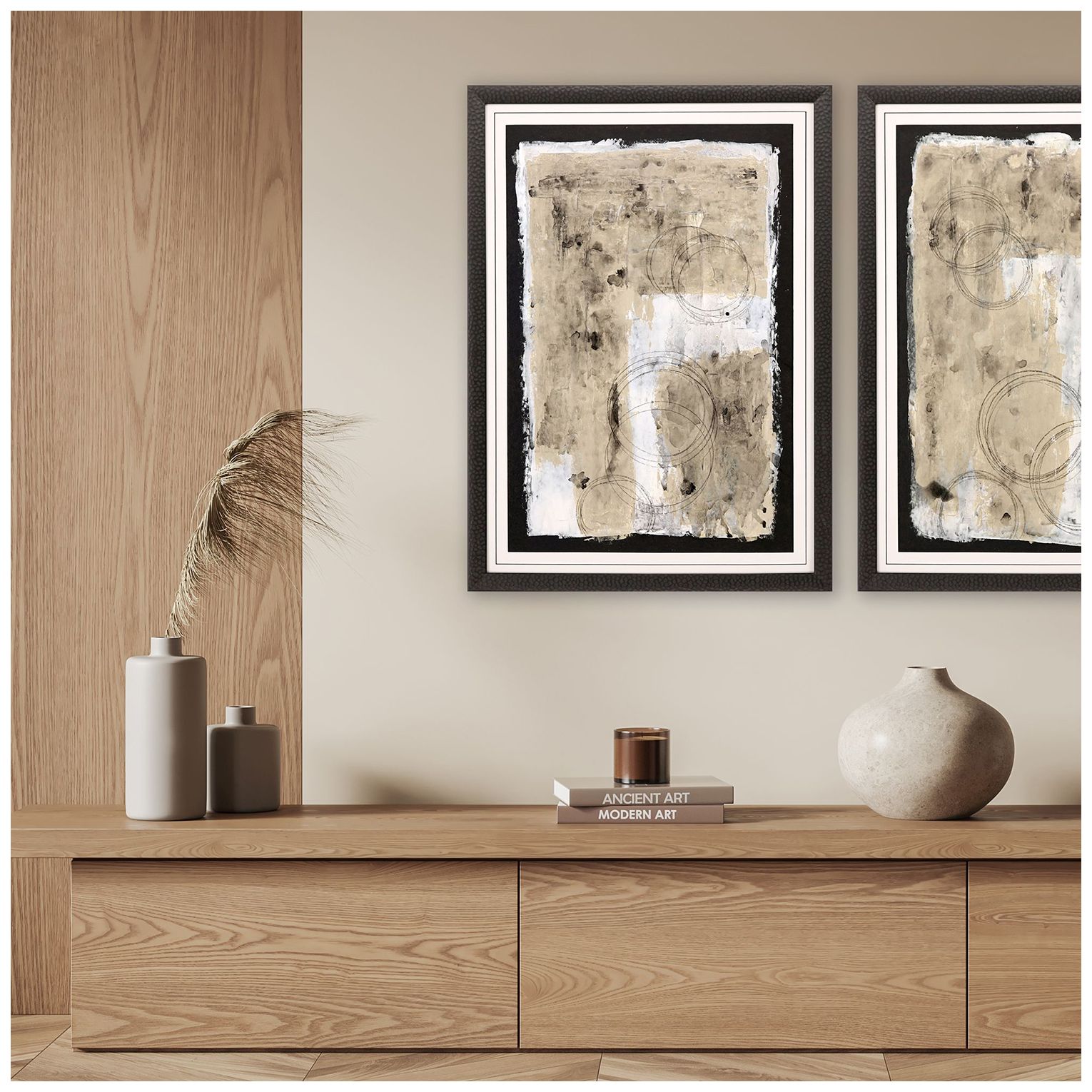 Image 4 Balancing Act I 31"W x 43"H Framed Art more views