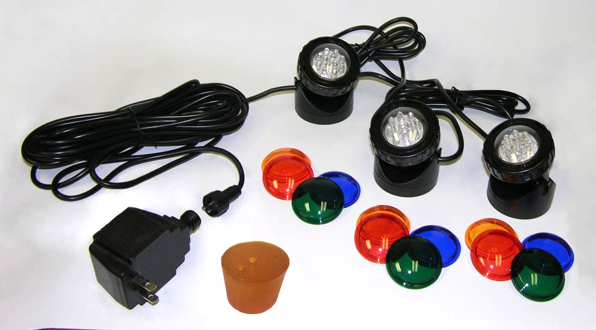 Balatta 3-Light LED Landscape Underwater Light Kit - Made to Order