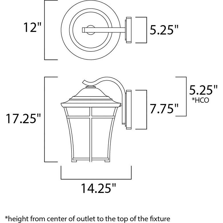 Image 2 Balboa 1-Light 12" Wide Copper Oxide Outdoor Wall Light - Copper Oxide more views