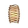 1_Balboa 14 1/2" High Textured Bronze Wall Sconce
