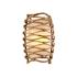 Balboa 14 1/2" High Textured Bronze Wall Sconce