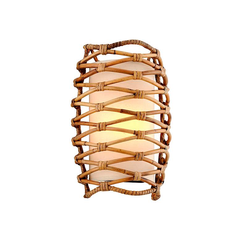 Image 2 Balboa 14 1/2" High Textured Bronze Wall Sconce more views