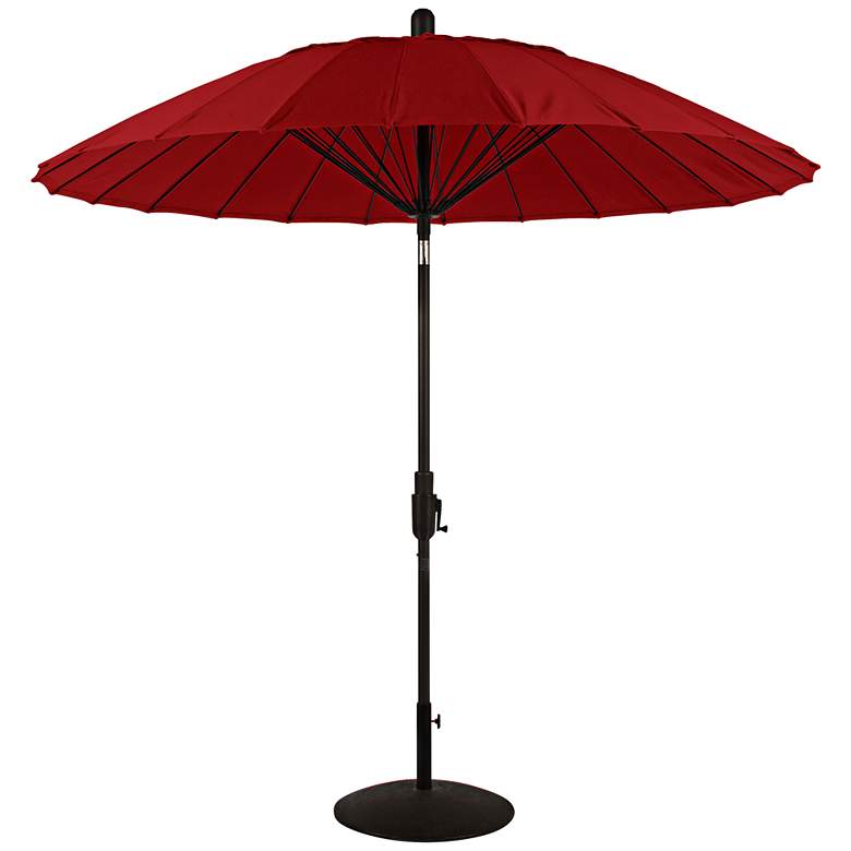Image 1 Balboa Breeze 8 1/4-Foot Jockey Red Sunbrella Patio Umbrella