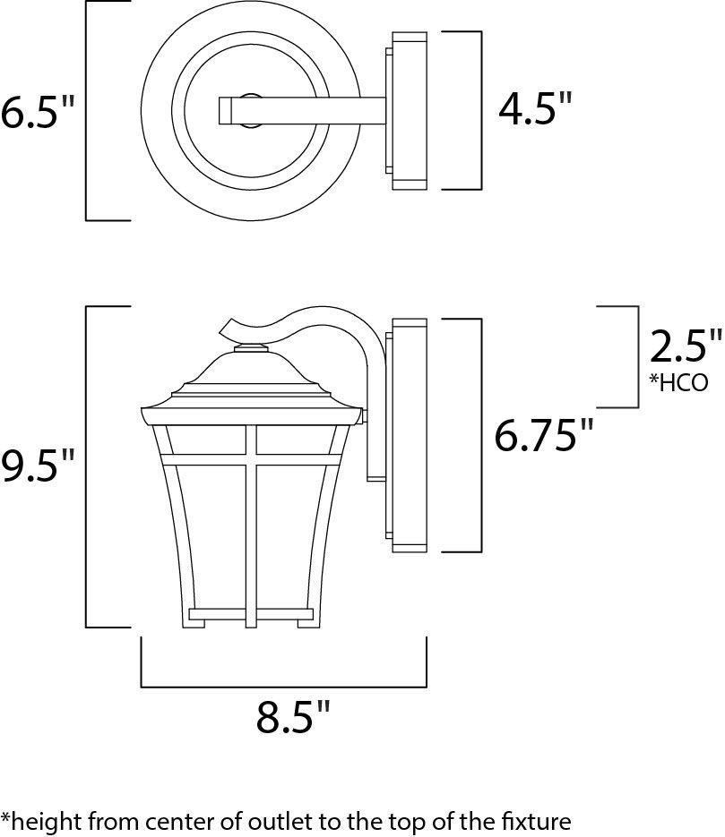 Image 2 Balboa DC 1-Light Mini Outdoor Wall - Copper Oxide more views