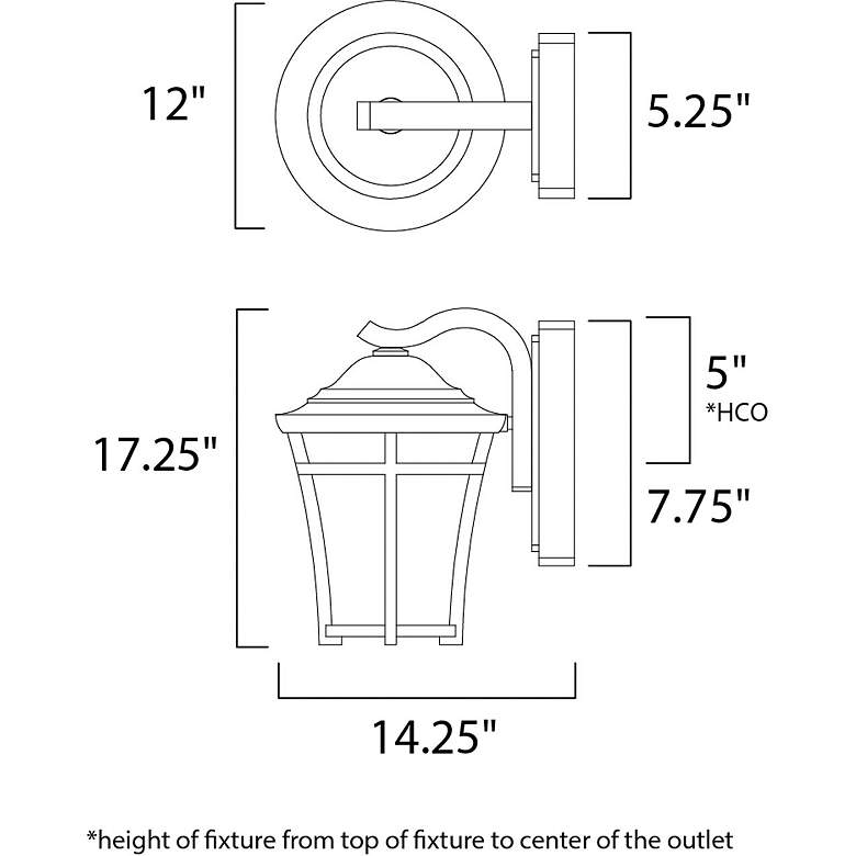 Image 2 Balboa DC 17 1/4" High Copper Oxide LED Outdoor Wall Light more views