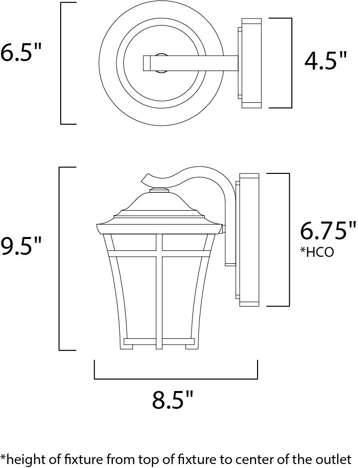 Image 2 Balboa DC LED 1-Light 6.5" Wide Mini Outdoor Wall - Copper Oxide more views