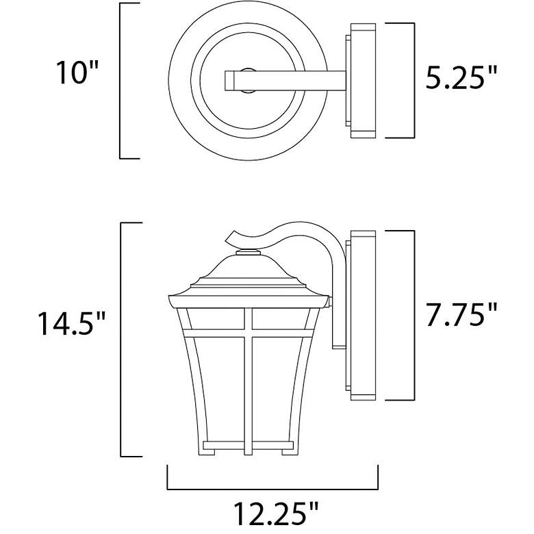 Image 2 Balboa DC LED E26-Outdoor Wall Mount more views