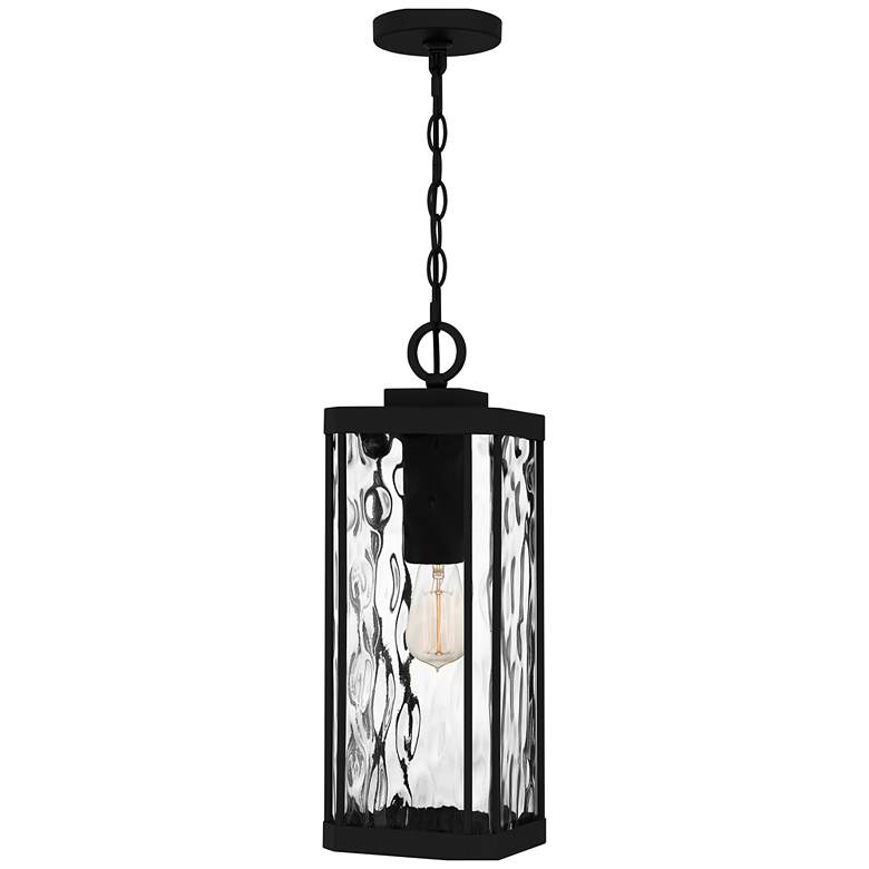 Image 1 Balchier 1-Light Matte Black Outdoor Hanging Lantern