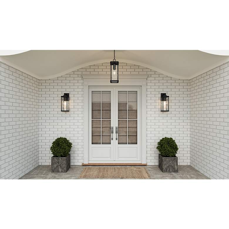 Image 6 Balchier 1-Light Matte Black Outdoor Wall Lantern more views