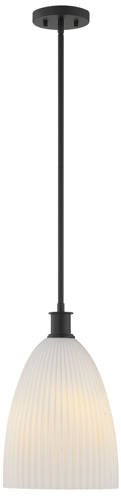 Baldwin 1-Light Pendant in Matte Black