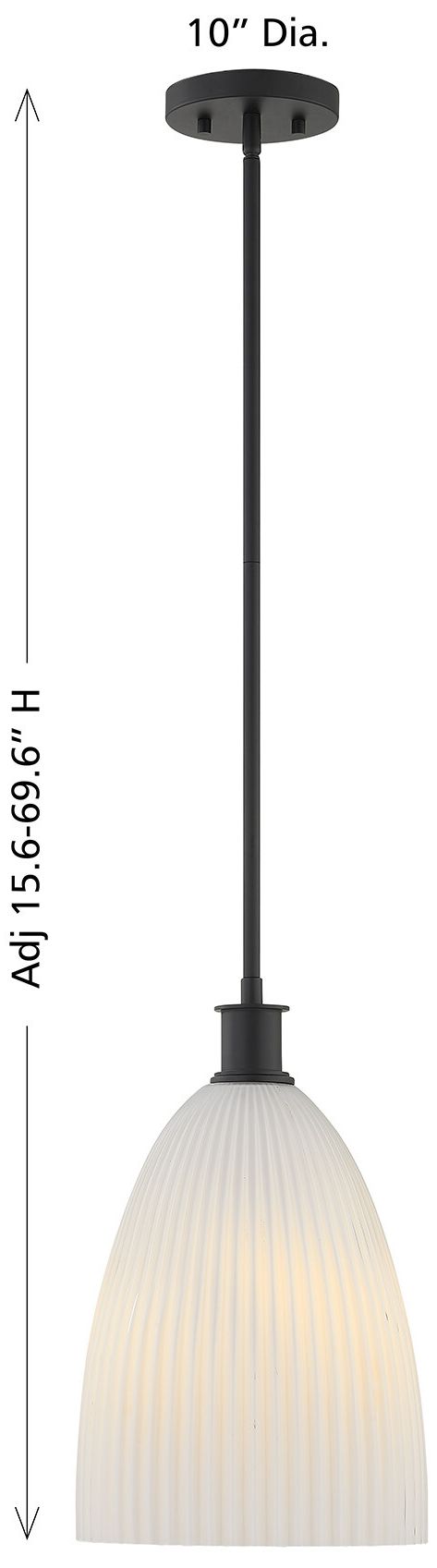 Image 6 Baldwin 1-Light Pendant in Matte Black more views