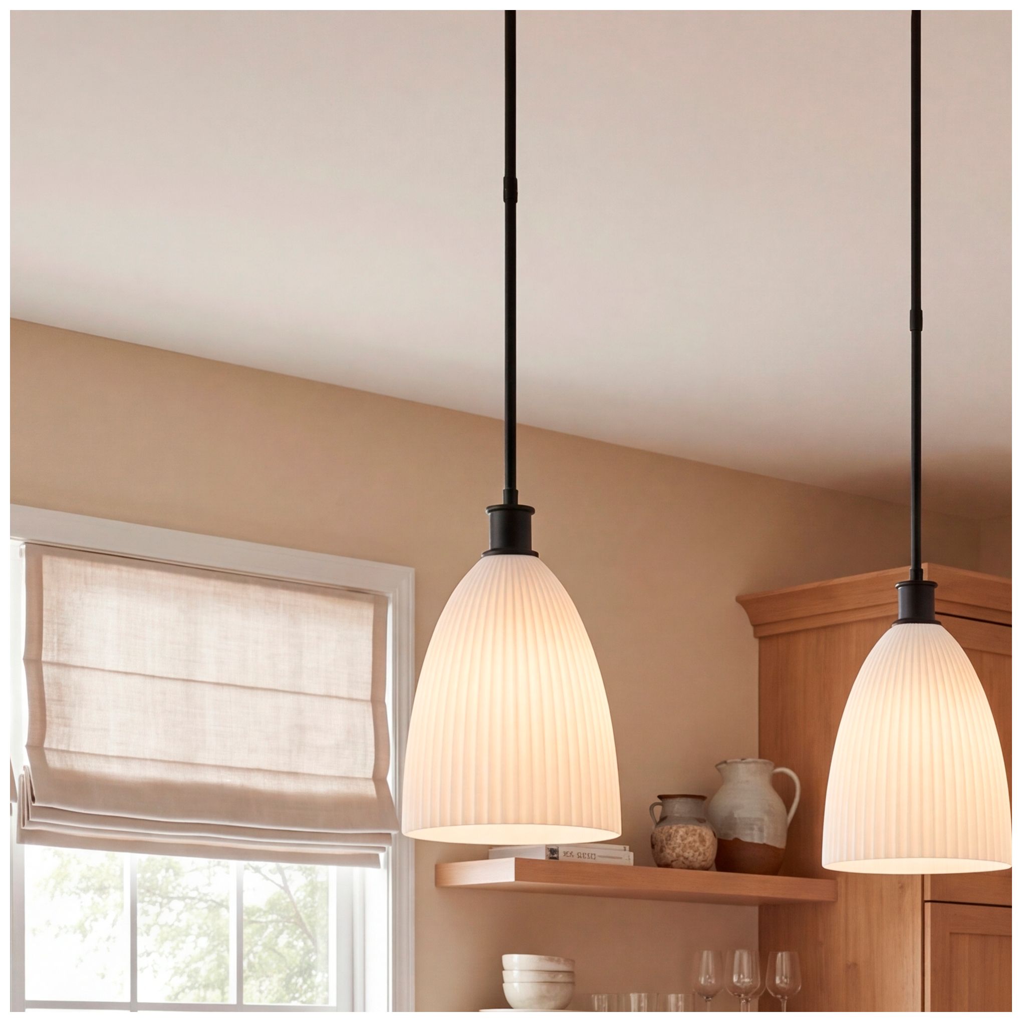 Baldwin 1-Light Pendant in Matte Black