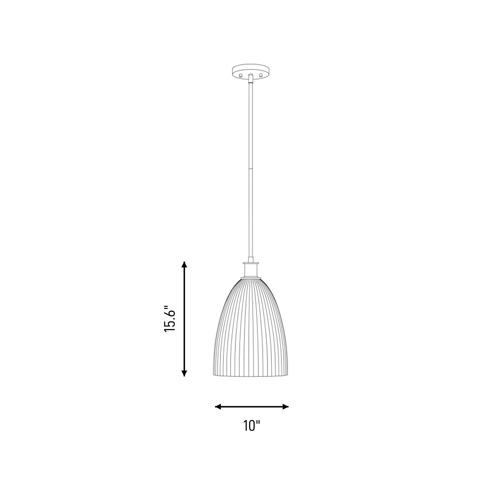 Baldwin 1-Light Pendant in Satin Nickel