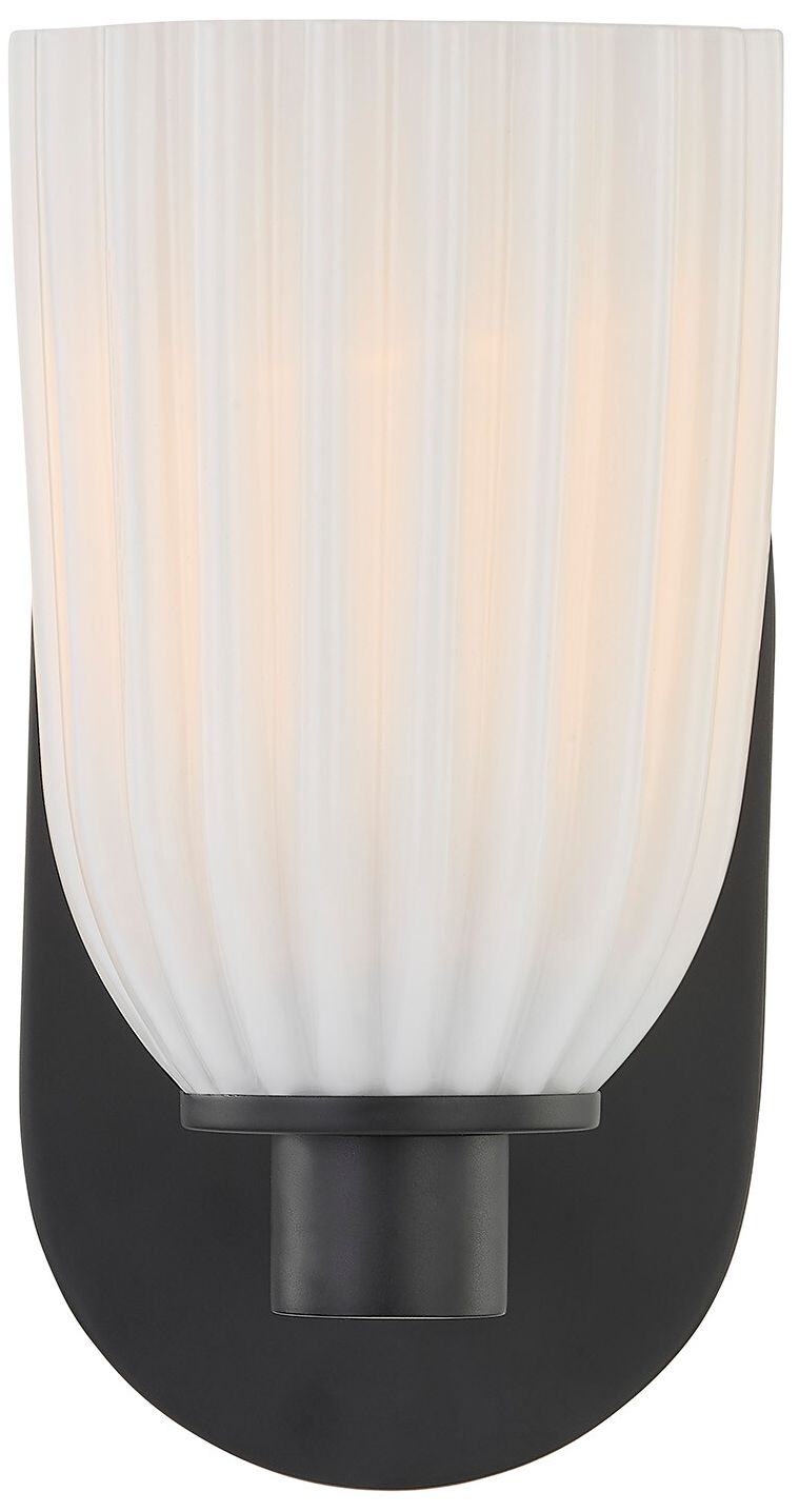 Image 4 Baldwin 1-Light Wall Wall Sconce in Matte Black more views