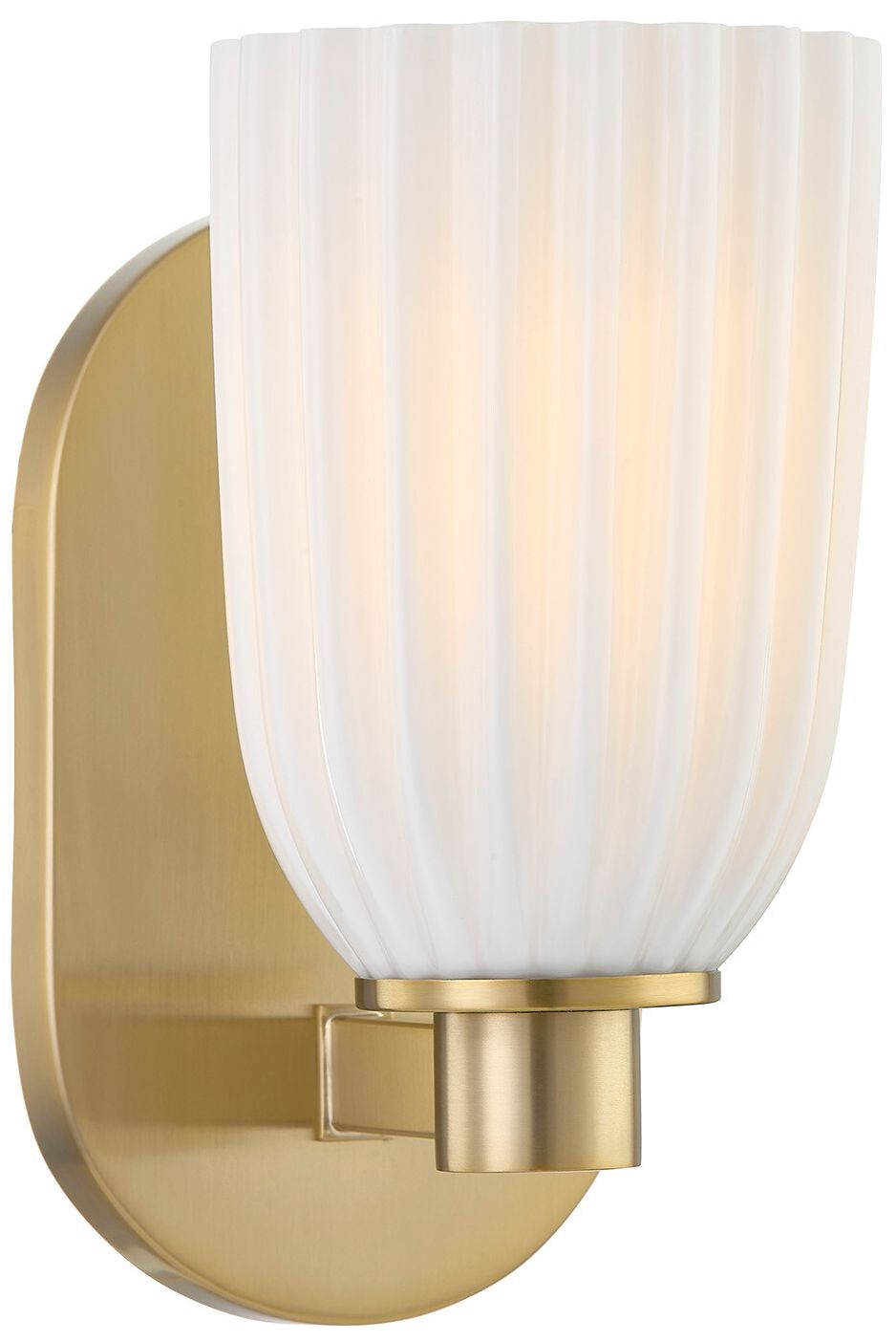 Image 2 Baldwin 1-Light Wall Wall Sconce in Noble Brass