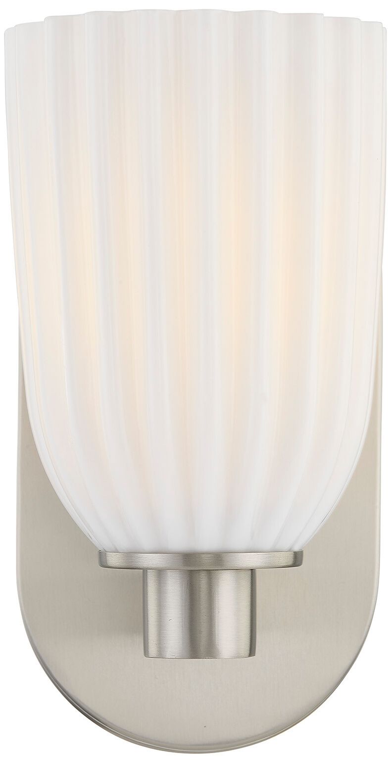 Image 4 Baldwin 1-Light Wall Wall Sconce in Satin Nickel more views