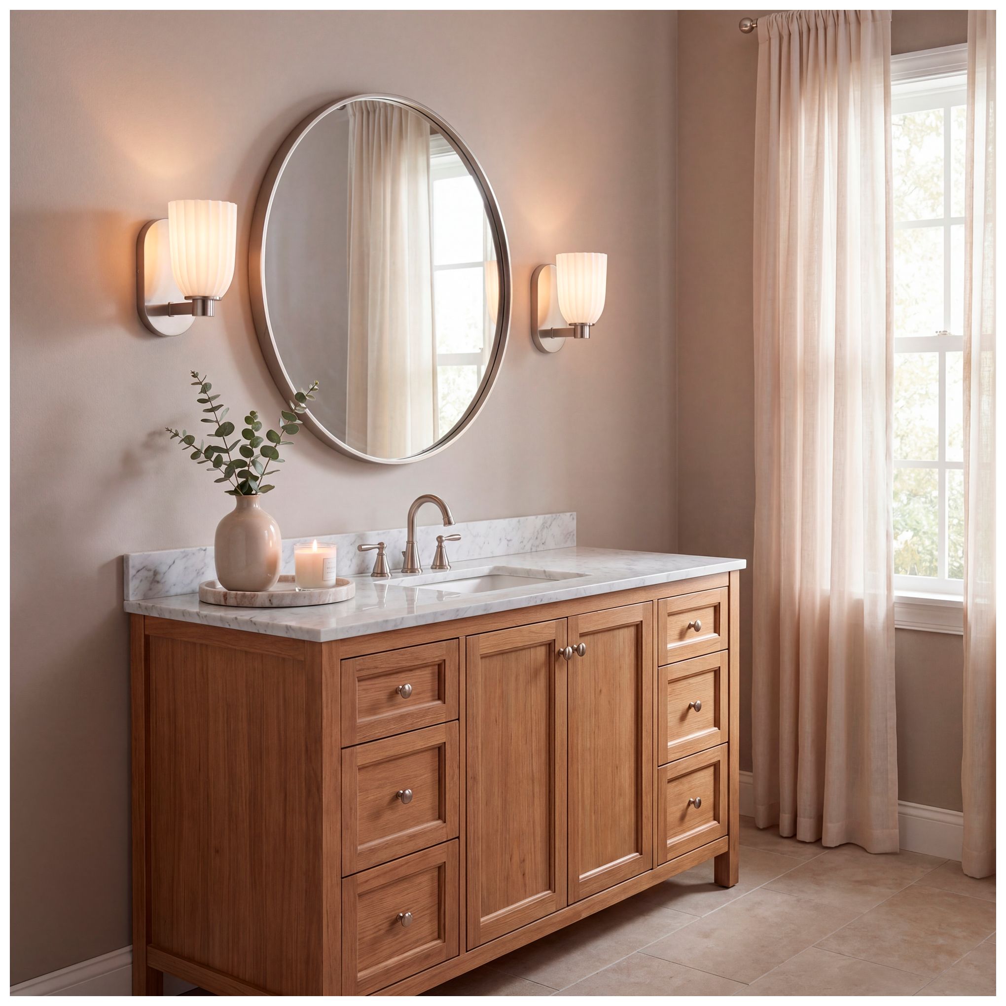 Image 7 Baldwin 1-Light Wall Wall Sconce in Satin Nickel more views