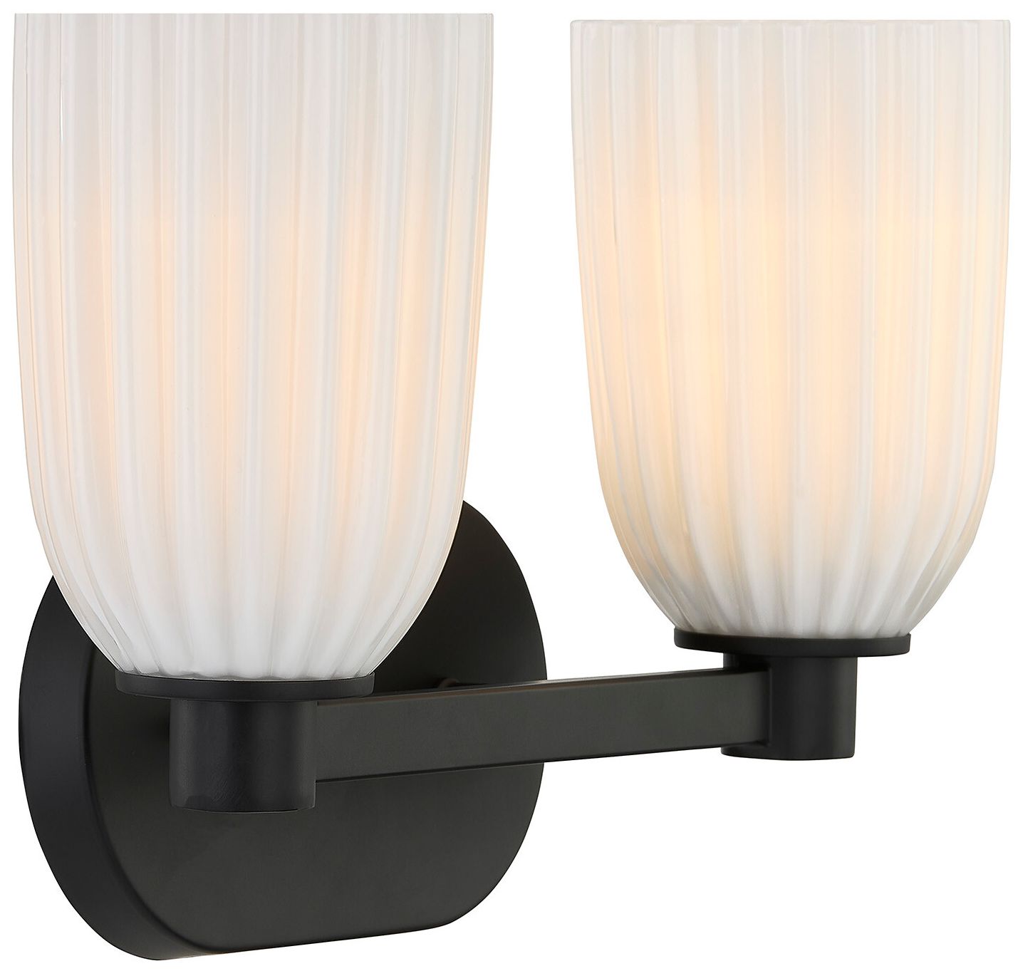 Image 3 Baldwin 2-Light Bathroom Vanity Light in Matte Black more views
